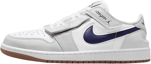 حذاء Air Jordan 1 Low EasyOn للرجال (DM1206-146، أبيض/رمادي محايد/بني متوسط/كحلي منتصف الليل) مقاس 8 in Kuwait