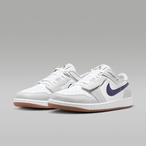 حذاء Air Jordan 1 Low EasyOn للرجال (DM1206-146، أبيض/رمادي محايد/بني متوسط/كحلي منتصف الليل) مقاس 8 in Kuwait