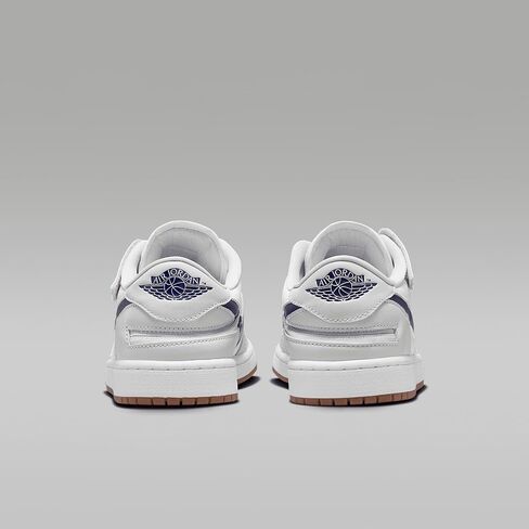 حذاء Air Jordan 1 Low EasyOn للرجال (DM1206-146، أبيض/رمادي محايد/بني متوسط/كحلي منتصف الليل) مقاس 8 in Kuwait