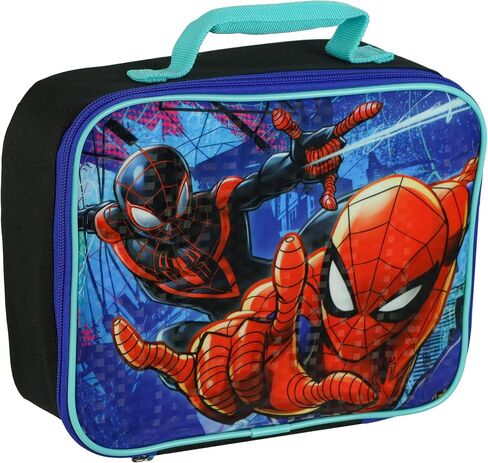 حقيبة غداء Marvel Lunch Box Spider-Man vs Miles Morales معزولة بسحاب كامل مقاس 10 بوصات in Kuwait