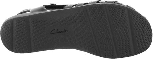 صندل نسائي من Clarks Elizabelle Mia، مقاس 8.5 B(M) أمريكي، أسود in Kuwait
