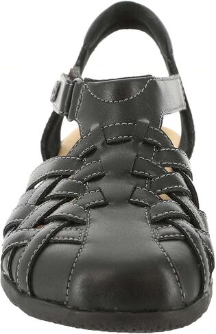 صندل نسائي من Clarks Elizabelle Mia، مقاس 8.5 B(M) أمريكي، أسود in Kuwait