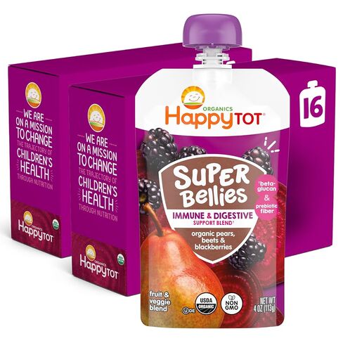 Happy Tot Organics Super Bellies Variety Pack, 4 Ounce(Pack of 16) in Kuwait
