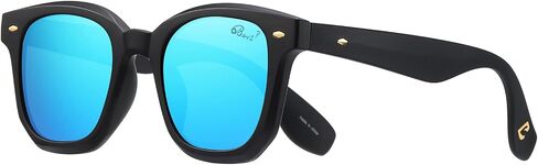 Bevi Retro Polarized Sunglasses Unisex Lightweight Temple UV 400 Protection Fashion Eyewear for Women Men in Saudi Arabia