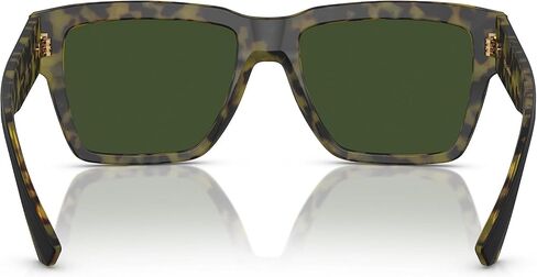 Dolce & Gabbana DG4431-340471 Sunglasses MATTE BLACK ON YELLOW HAVANA w/DARK GREEN 55mm in Saudi Arabia