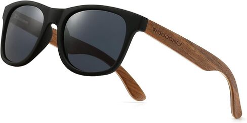 Modern Wood Polarized Sunglasses - Cool Style Fashion Frame with Wooden Temple for Men and Women Perfect Gifts in Saudi Arabia