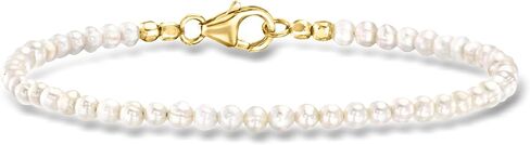 Ross-Simons 3-3.5mm Cultured Pearl Bead Bracelet in 18kt Gold Over Sterling in Saudi Arabia