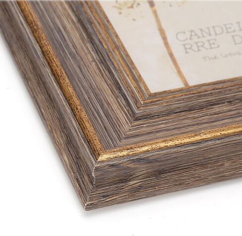 6x8 Inches Vintage Feel Rustic Picture Frame for Tabletop or Wall Hanging with Glass Front (6x8, Brown) in Saudi Arabia