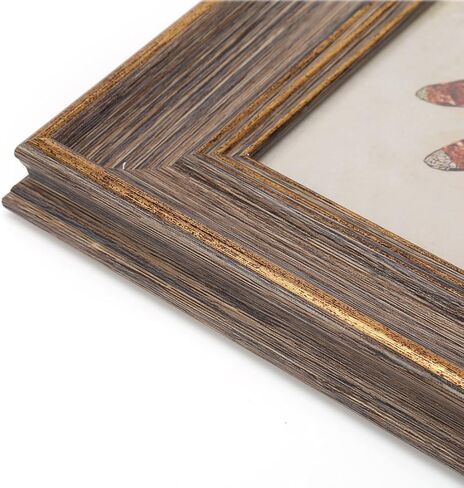 6x8 Inches Vintage Feel Rustic Picture Frame for Tabletop or Wall Hanging with Glass Front (6x8, Brown) in Saudi Arabia
