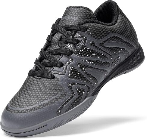 DREAM PAIRS Boys Girls Indoor Turf Soccer Cleats Lace Up Athletic Youth Futsal Football Casual Shoes for Little/Big Kid in Kuwait