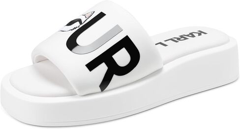 KARL LAGERFELD womens Opal Bonjour Platform Sandal in Kuwait