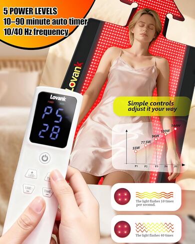 Red Light Therapy Mat for Full Body Pain Relief — 80"x33" Infrared Red Light Blanket with 1,510 (660nm & 850nm) LEDs | Ideal for Body | Recovery | Skin Health in Saudi Arabia