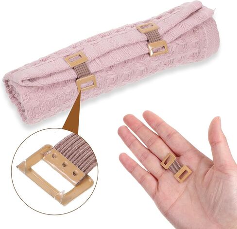 100 Pcs Ace Bandage Clips Only, Bandage Clips Skin Color 5.2" x 0.59" Aluminum & Elastic, Secure Fastening for Medical Wraps Bandages, Durable & Reusable in Saudi Arabia