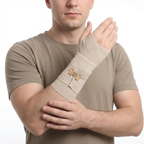 100 Pcs Ace Bandage Clips Only, Bandage Clips Skin Color 5.2" x 0.59" Aluminum & Elastic, Secure Fastening for Medical Wraps Bandages, Durable & Reusable in Saudi Arabia