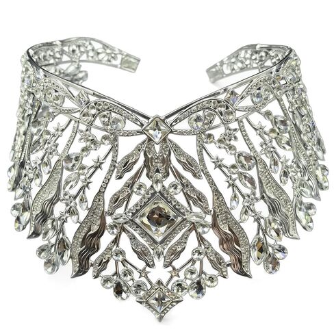Luxury Tall Pageant Crown, Crystal Elegant Royal Queen Headband Princess Headpieces Bride Big Crowns and Tiaras Wedding Hair Accessories Prom Diadem for Women (Silver) in Saudi Arabia