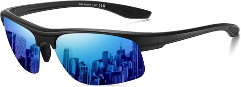 DUCO Sports Polarized Sunglasses for Men Ultralight TR90 Frame UV400 Protection for Driving Golf Fishing DS6006 in Kuwait