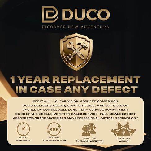 DUCO Sports Polarized Sunglasses for Men Ultralight TR90 Frame UV400 Protection for Driving Golf Fishing DS6006 in Kuwait