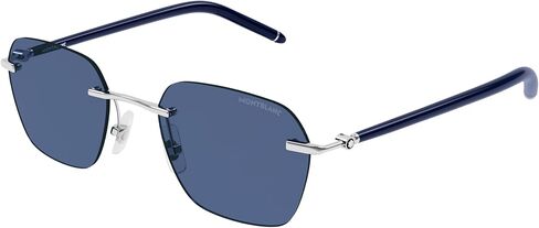 MONTBLANC MB0270S Silver/Blue 51/21/145 men Sunglasses in Kuwait