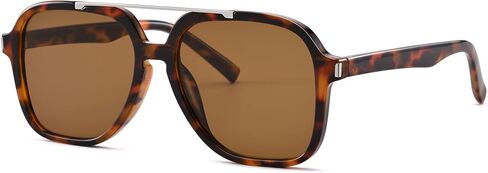 Pro Acme Ovesized Aviator Sunglasses Women Men,Trendy Square Retro Glasses 70s Vintage Shades UV Protection in Kuwait