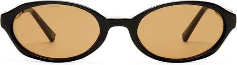 Le Specs Lunita Sunglasses - Black, Oval, Unisex, Minimalist Y2K Style in Saudi Arabia
