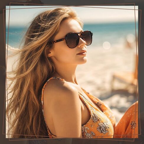 JATEBI Square Aviator Sunglasses for Women Men Retro Trendy Sun Glasses 70s Shades Plastic UV Protection in Kuwait