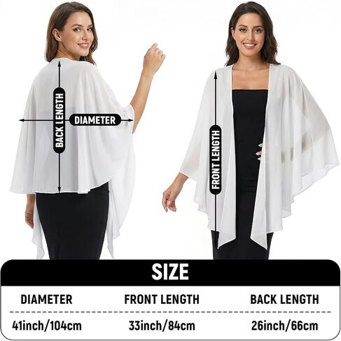 Sheer Chiffon Shawl and Wraps Scarf for Women Formal Evening Dress Bridal Bridesmaid Wedding in Saudi Arabia