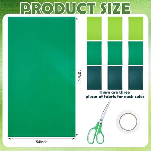 Hahafelt Rainforest Falls Decoration Jungle VBS Artificial Vines Leaf Backdrop DIY Kits with Scissors and Double-Sided Tape Hanging Rattan Leaves Falls Decoration Artificial Plants Tablecloths in Kuwait