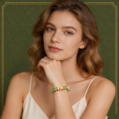 2026 Hummingbird Beads Bracelet for Women, New Beginning Peace Blessing Jewelry Spring Garden Beaded Bracelets Hummingbird Charm with Gift Box in Saudi Arabia