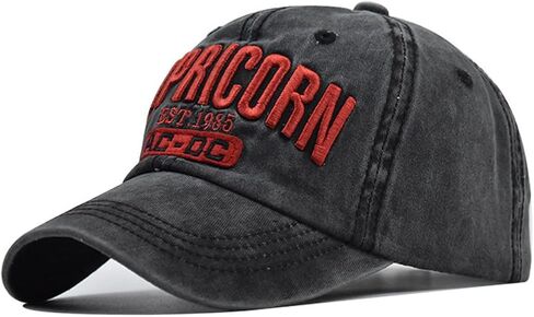 Embroidered Capricorn Vintage Washed Baseball Cap,Cotton Trucker hat,Gift Giving in Saudi Arabia