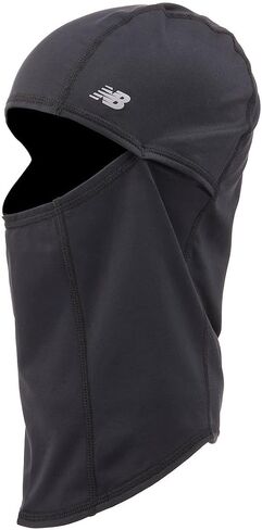 New Balance Lightweight Balaclava for Men & Women, Moisture-Wicking Performance Fabric Stretch Fit, Reflective Logo All-Season Face Cover Black in Saudi Arabia