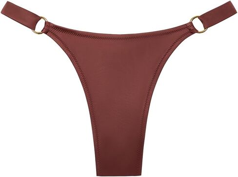 Tropic of C Women's Solanas Bikini Bottom – Adjustable Side Strap – Gold Rings - by Candice Swanepoel in Saudi Arabia