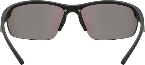 Piranha Glide Men's Sport Sunglasses with Black Half Frame and Green Mirror Lens in Saudi Arabia