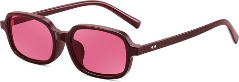 FEISEDY Trend Rectangular Sunglasses for Women Men,Vintage Small Square Skinny Y2k 90s Sun Glasses B9189 in Kuwait