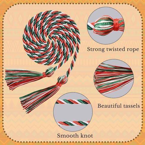 Graduation Stole, Mexican Graduation Sash for 2026 College Graduates Gifts | With Black Tassel & Honor Cord, Satin face, Double-sided in Saudi Arabia