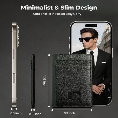 Slim Wallet Bat ID Multiple Card Slots Storing Cash Suitable for Both Men and Women, Wonderful Choice for Special Festival Bat ID Character Hollow-out Design for Wallet，Father'Day Mom'Day in Saudi Arabia