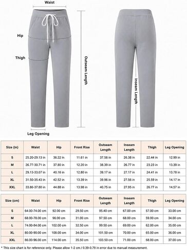 Women's High Waist Drawstring Casual Pants Straight Leg Trousers with Pockets for Workout in Kuwait