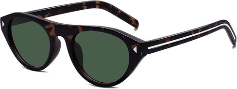 Haqptul Retro Oval Cat Eye Sunglasses for Women Trendy Small Narrow Frame Shades Vintage in Saudi Arabia