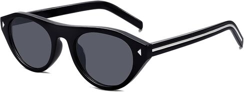 Haqptul Retro Oval Cat Eye Sunglasses for Women Trendy Small Narrow Frame Shades Vintage in Saudi Arabia