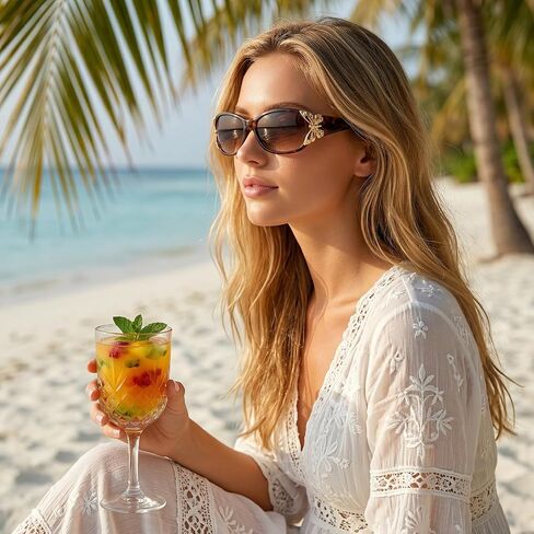 Avxdbr 2 Pack Women Oversized Sunglasses Y2K Fashion UV400 Butterfly Sunglasses Set Gradient Lens Sun Glasses for Women Beach Travel Driving Outdoor Summer Eyewear in Saudi Arabia