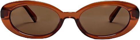 VISOONE Vintage Oval Sunglasses for Women Retro 90s Y2K Trendy Thick Frame UV400 JALIN in Kuwait