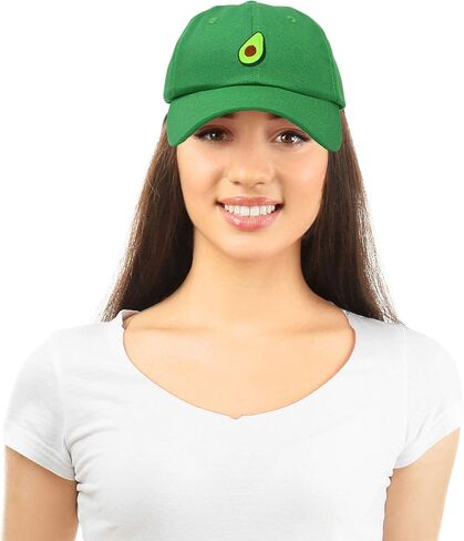 DALIX Green Avocado Hat Mens Womens Food Baseball Cap Washed in Kuwait