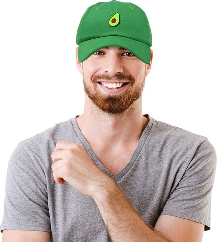 DALIX Green Avocado Hat Mens Womens Food Baseball Cap Washed in Kuwait
