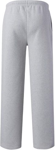Fleece Sweatpants for Boy Teens Athletic Baggy Sweat Pants Kids Joggers Open Bottom with Pockets Winter 4-15 Year Old in Saudi Arabia