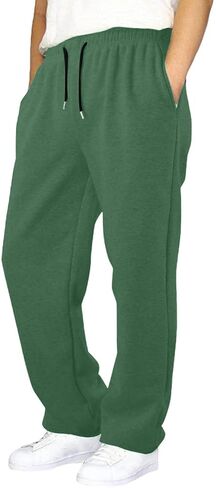 Fleece Sweatpants for Boy Teens Athletic Baggy Sweat Pants Kids Joggers Open Bottom with Pockets Winter 4-15 Year Old in Saudi Arabia