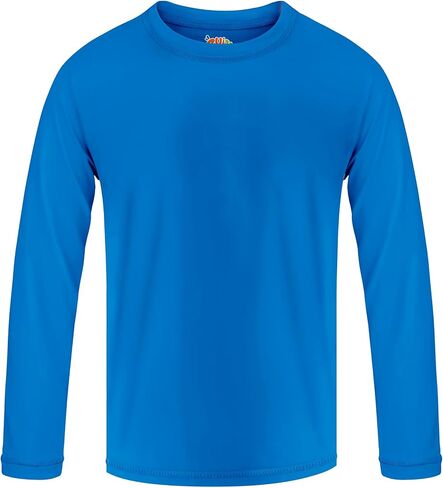 Boys Rash Guard Swim Shirt Long Sleeve Shirts UPF 50+ Sun Shirt Quick Dry Fit Neon Tees Activewear for Kids Girls Youth 2-16Y in Saudi Arabia