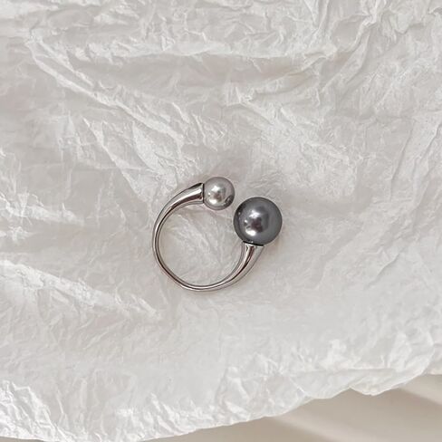 Grey Pearl Ring for Women in Saudi Arabia