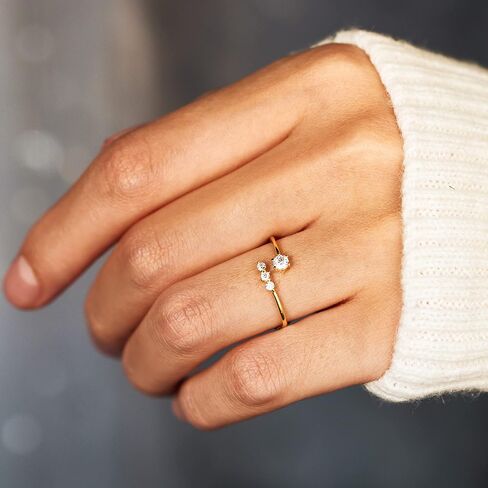 STORYJEWELLERY خواتم من الفضة الإسترلينية 925، خاتم الخنصر للنساء، خاتم الإبهام، خواتم دائرية للنساء، هدايا نسائية فريدة in Kuwait