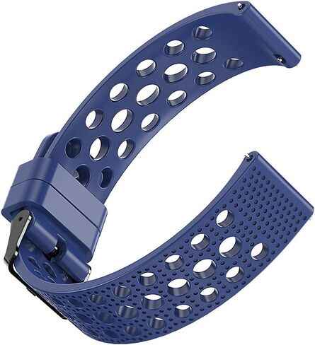 Compatible with Reebok Pulse Smartwatch Bands, Lamshaw Silicone Replacement Wristbands Sport Strap with Metal Buckle Compatible with Reebok Pulse/Icon Smartwatch in Saudi Arabia