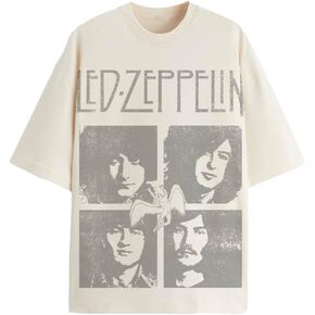 Led Zeppelin Unisex Adult Official Merch Oversized 4 Portrait T-Shirt in Saudi Arabia