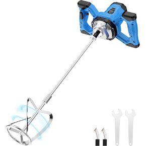 AZZUNO Cement Mixer Electric Concrete Mixer Machine 110V Handheld Mud Mixer with 6 Adjustable Speed, Portable Mortar Mixer for Mixing Concrete, Cement, Mud, Mortar, Putty, Paint in Saudi Arabia